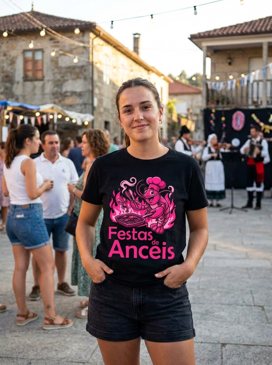 Camiseta oficial Festas de Anceis 2026